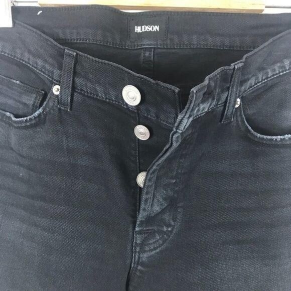 NWT Hudson Crop Relaxed Straight star Studded Jeans Size 27 - Picture 13 of 15